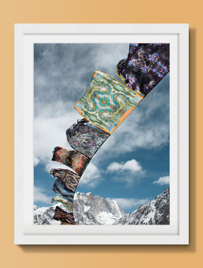 Print - PRAYER FLAGS I : WALL ART