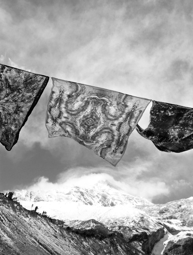 Print - PRAYER FLAGS II : WALL ART