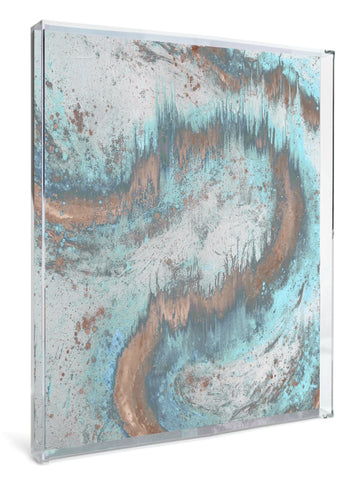 ACRYLIC BOX FRAMED PRINT : RESONANT ENERGY I