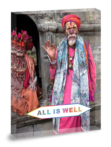 BLESSING BLOCK ACRYLIC PHOTOGRAPHIC PRINT : 'ALL IS WELL' IV