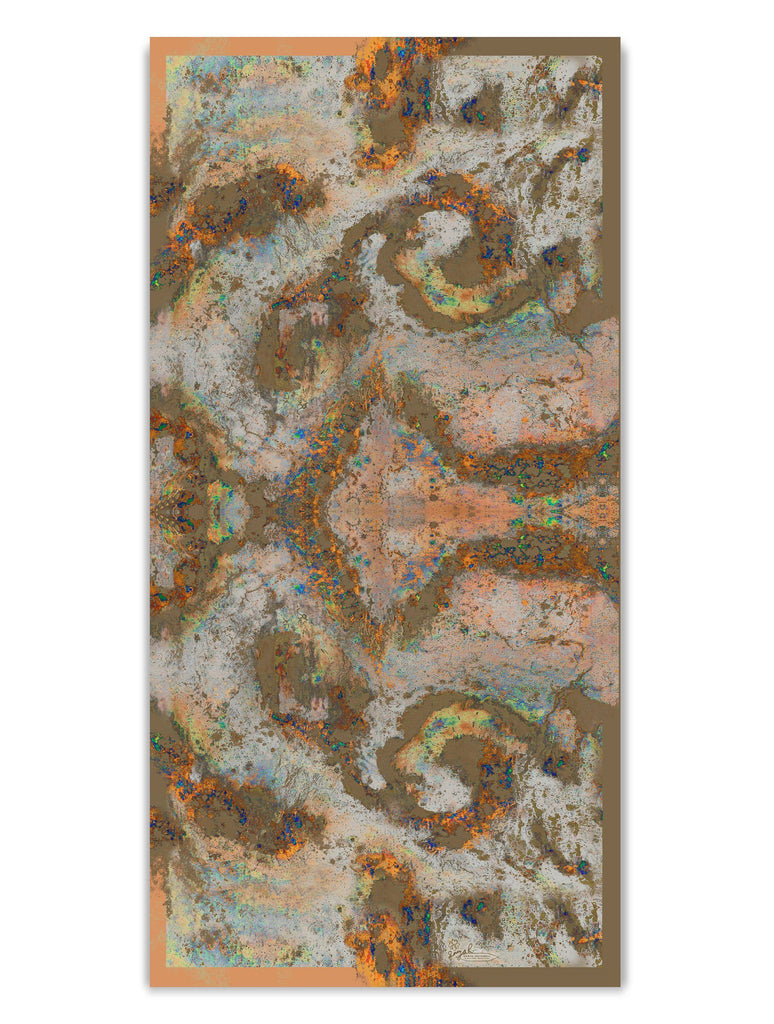 Silk Scarf - SONYA ROTHWELL AROHINI GEORGETTE SILK SCARF : EARTH