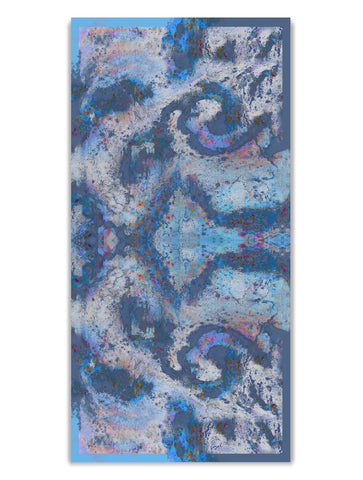 AROHINI GEORGETTE SILK SCARF : SPACE