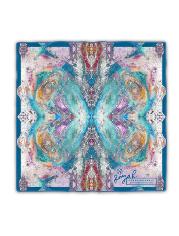 GANESH SILK SCARF : BLANC