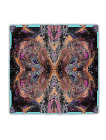 GANESH SILK SCARF : NOIR