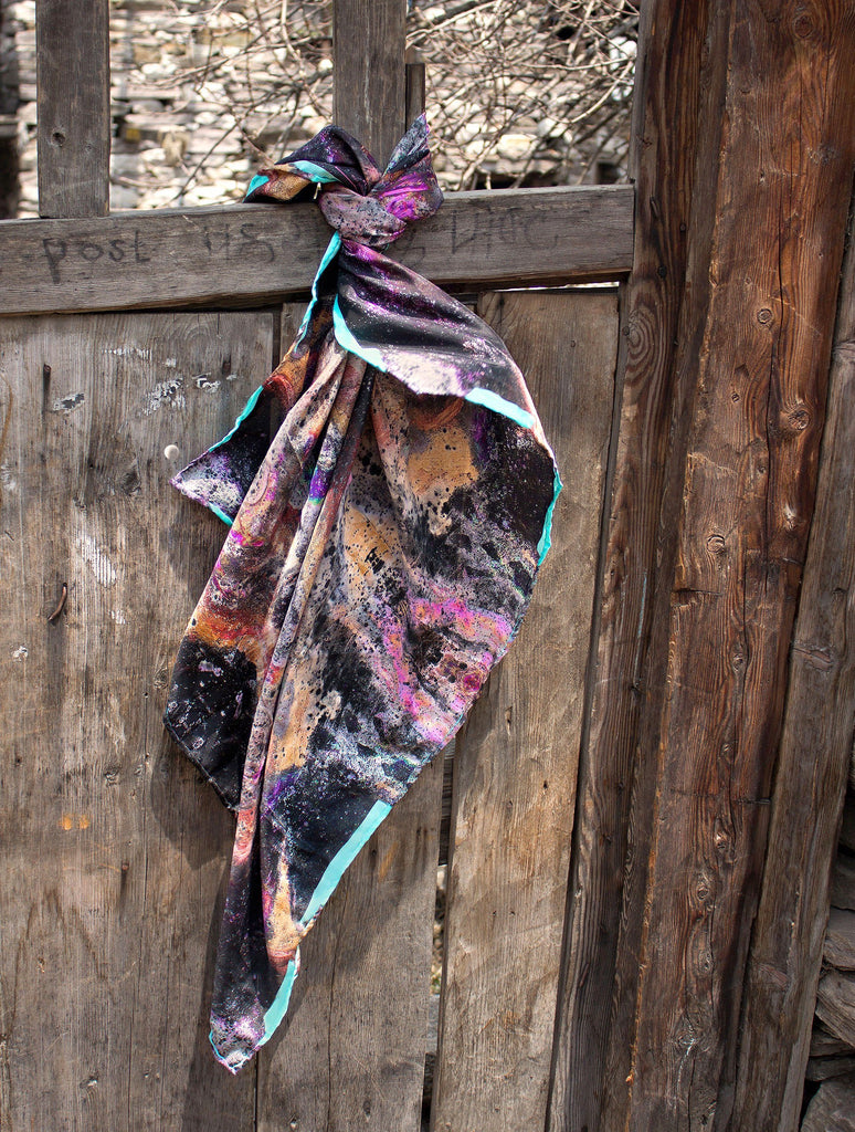 Silk Scarf - SONYA ROTHWELL GANESH SILK SCARF : NOIR