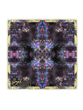 Silk Scarf - SONYA ROTHWELL NAGA RAINBOW SILK SCARF : NOIR YELLOW