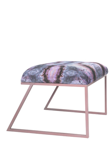 IRIDESCENT LIGHTENING STOOL : INFIINIITY DARK OPAL VELVET