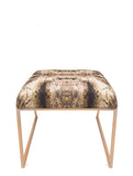 Stool - IRIDESCENT LIGHTENING STOOL : INFIINIITY TUMERIC VELVET