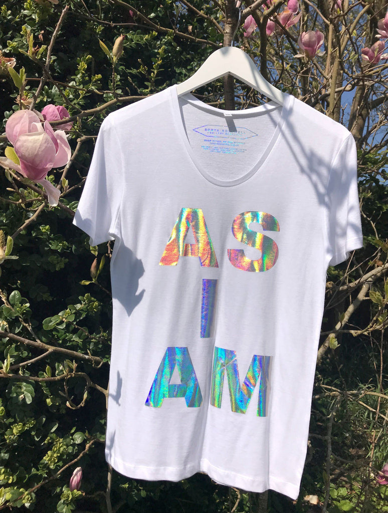 T-shirt - NON PROFIT HOLOGRAPHIC 'AS I AM' T-SHIRT