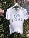 T-shirt - NON PROFIT HOLOGRAPHIC 'BE LOVE' T-SHIRT