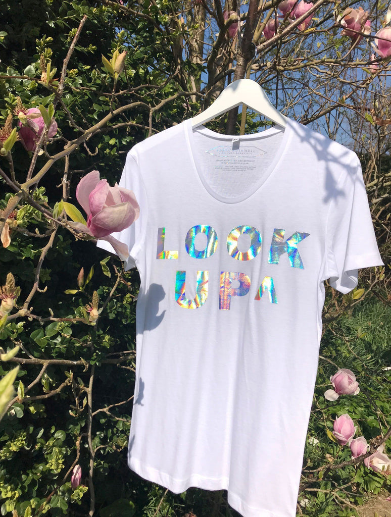 T-shirt - NON PROFIT HOLOGRAPHIC 'LOOK UP' T-SHIRT