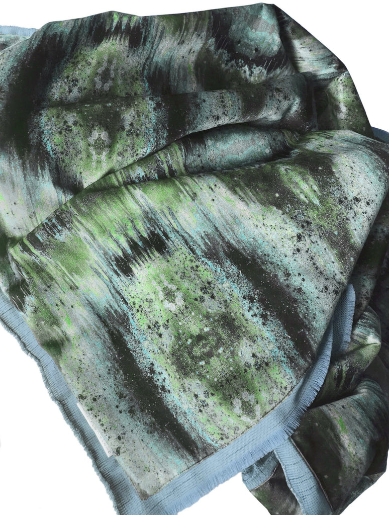 Throw - INFIINIITY VELVET THROW : BLU SAGE