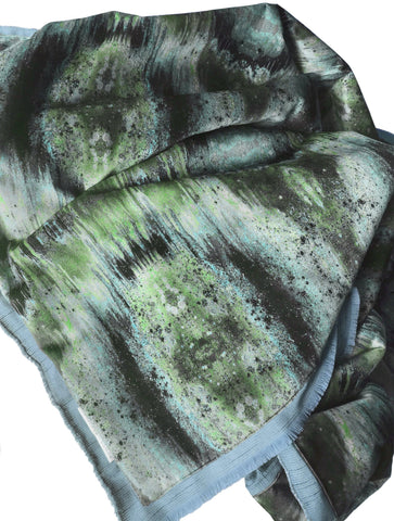 INFIINIITY VELVET THROW : BLU SAGE