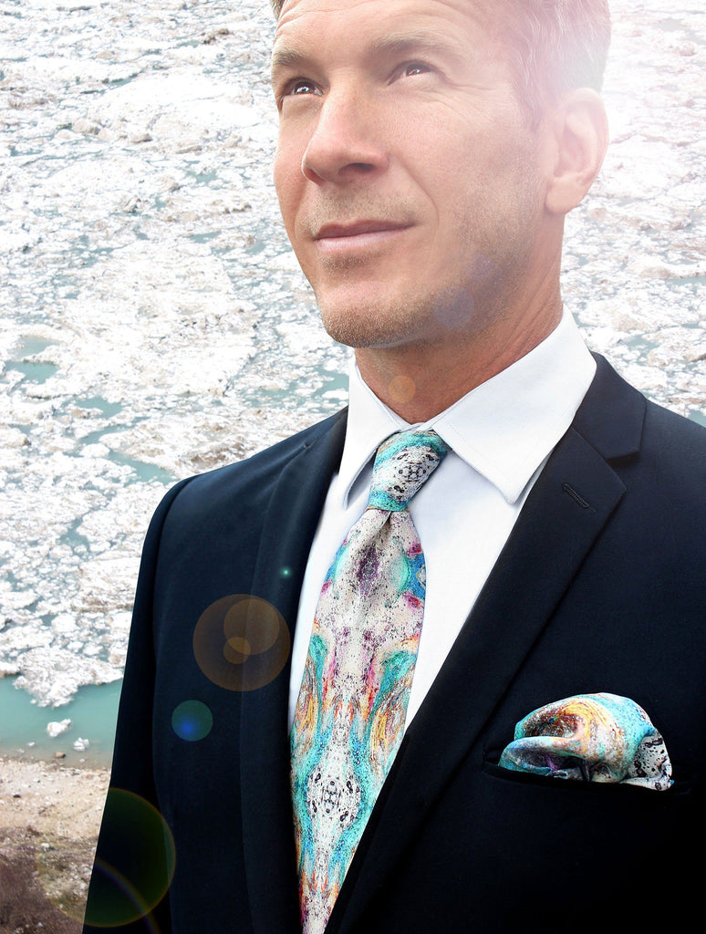 Tie - SONYA ROTHWELL GANESH SILK TIE : RAINBOW