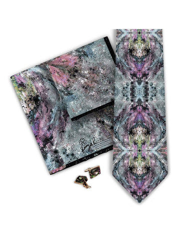 MANASLU SILK TIE : TWILIGHT BLU