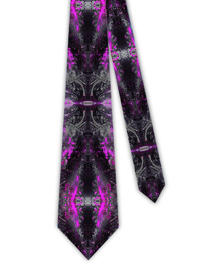 Tie - SONYA ROTHWELL TETRAHEDRON SILK TIE : PINK