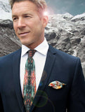 Tie - SONYA ROTHWELL TETRAHEDRON SILK TIE : TANGERINE